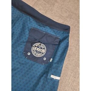 Dixxon Board Shorts Mens 44 Navy Swimming Drawstring Cargo Pockets Hammer Print